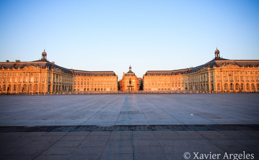 Place de la Bourse au petit matin